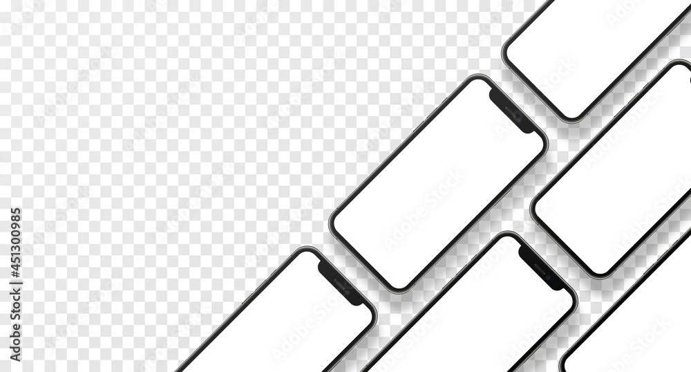 iPhone pro max collage with blank screen front view iPhone pro max collage with blank screen front view