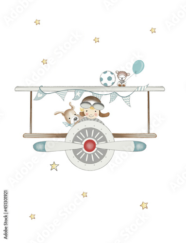 Children's illustrations
plane
decorative art