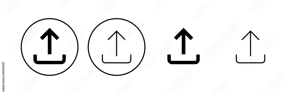 Upload icon set. load data symbol Upload icon set. load data symbol