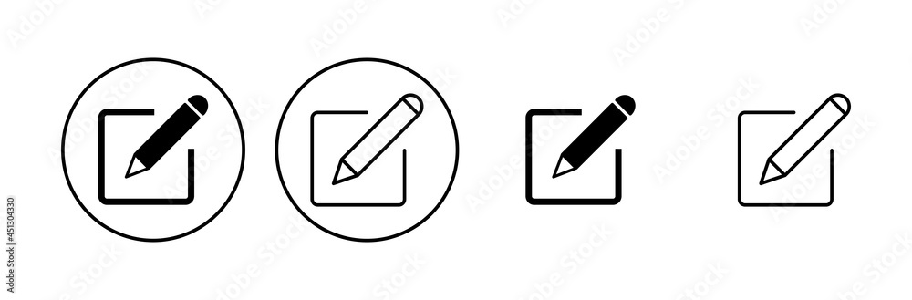 Edit icon set. edit document icon. edit text icon. pencil. sign up Edit icon set. edit document icon. edit text icon. pencil. sign up