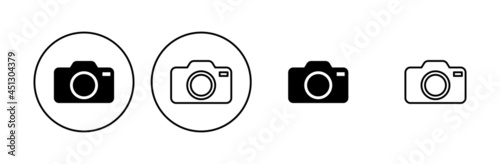 Camera icon set. photo camera icon. camera photography icon. photo