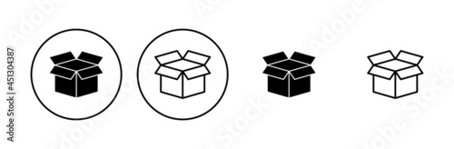 Box icon set. box vector icon, package, parcel