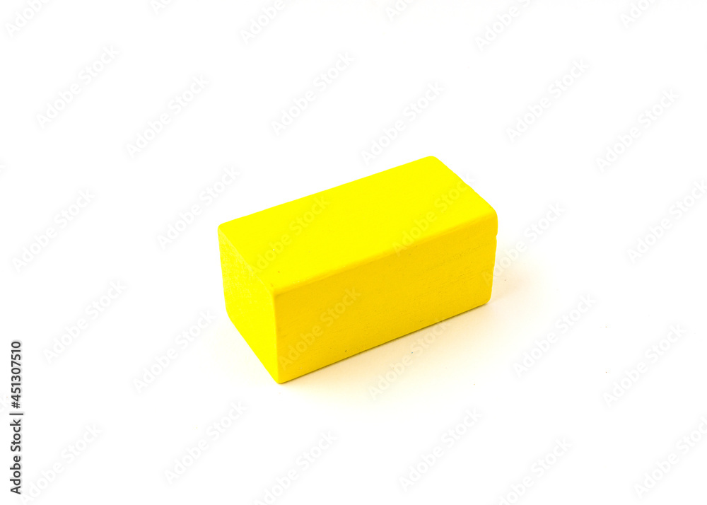 Multicolor toy wooden blocks isolated on white background. Multicolor toy wooden blocks isolated on white background.