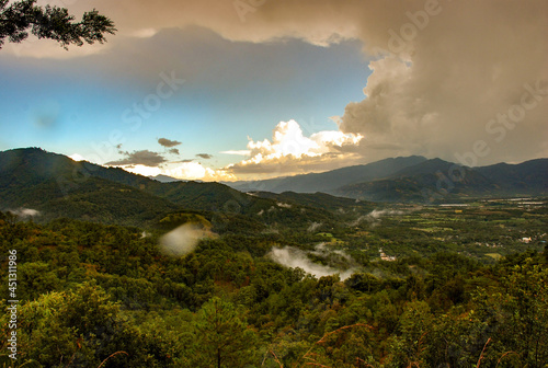 landscape with clouds