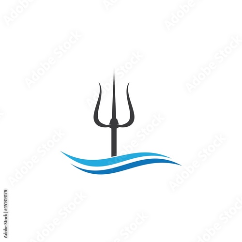 Trident and crown