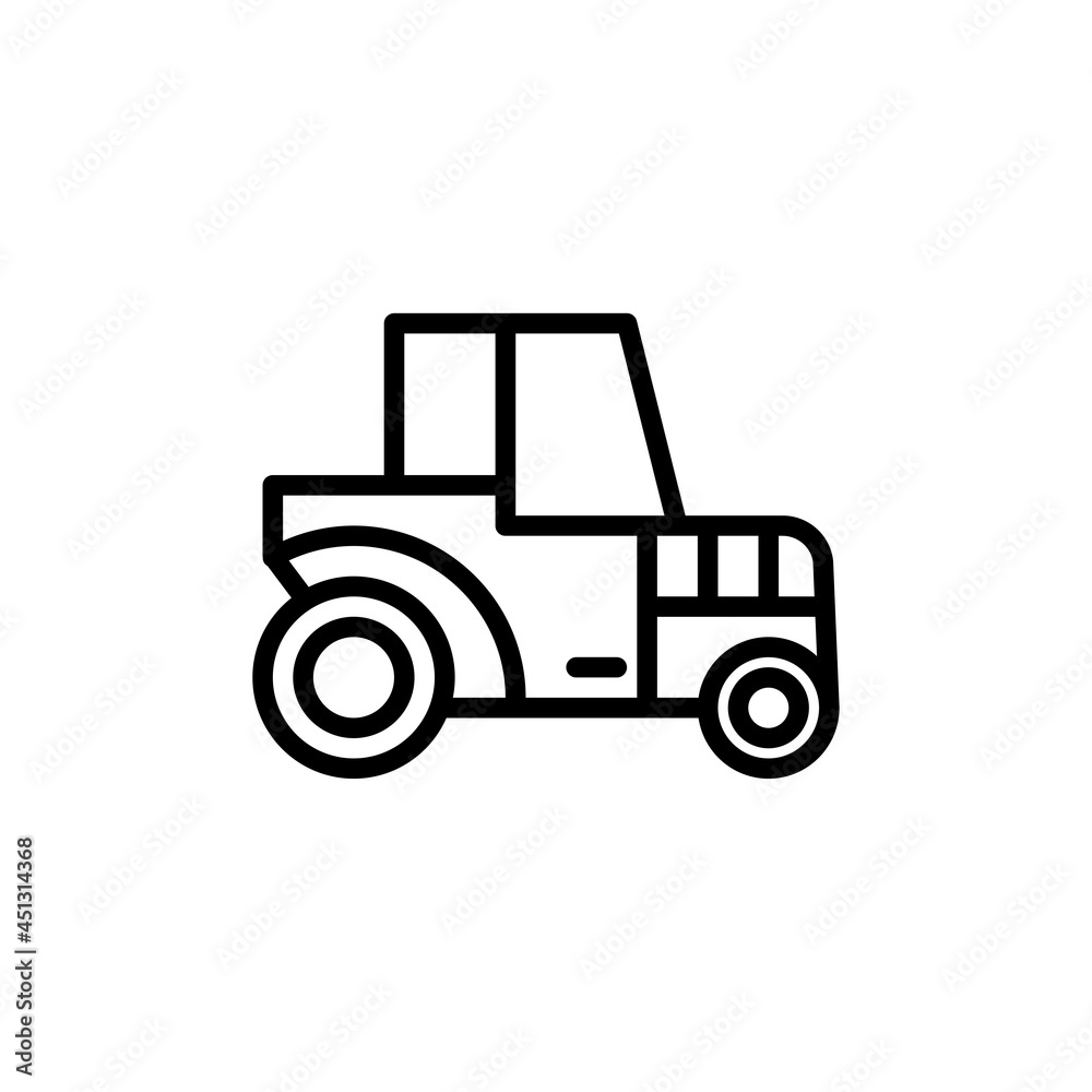 tractor icon vector clean node editable
