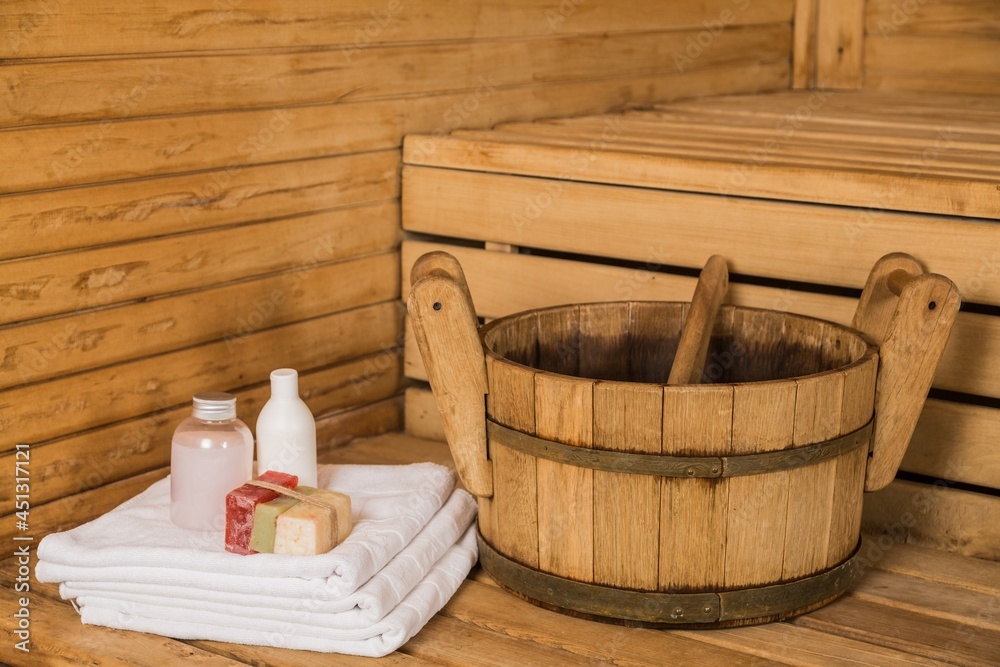 Bathing Equipment in Sauna