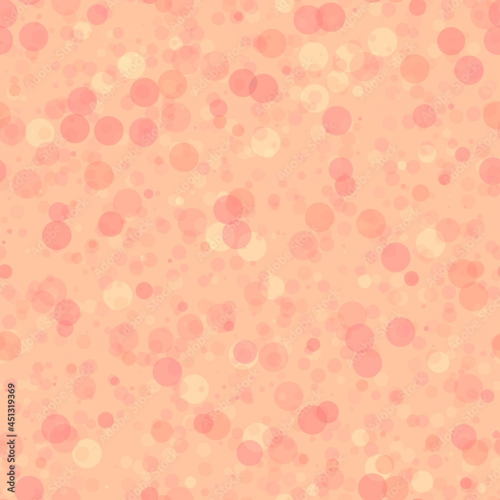 Seamless coral pastel peach background bubbles and circles texture Seamless coral pastel peach background bubbles and circles texture