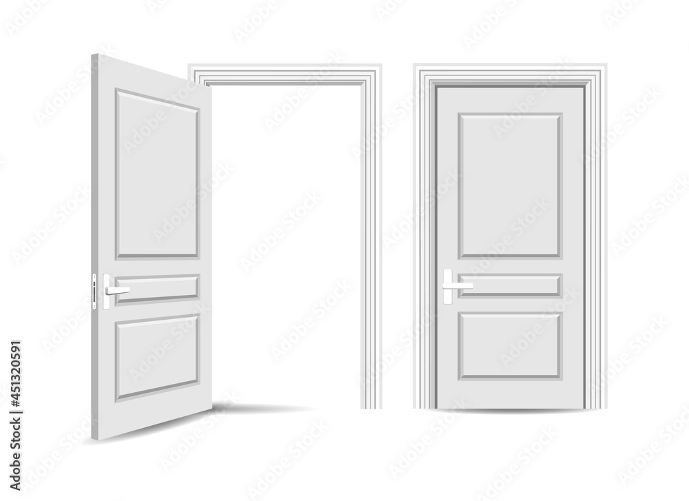 Open closed entrance door Open closed entrance door