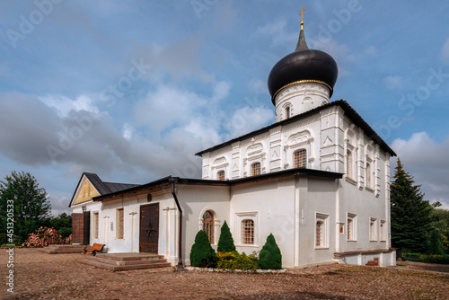 St. George the Victorious Church - the parish church of the Dostoevsky family on a sunny summer day, Staraya Russa, Novgorod Region, Russia