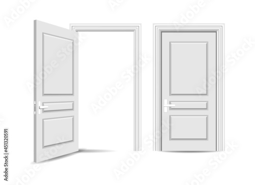 Open closed entrance door