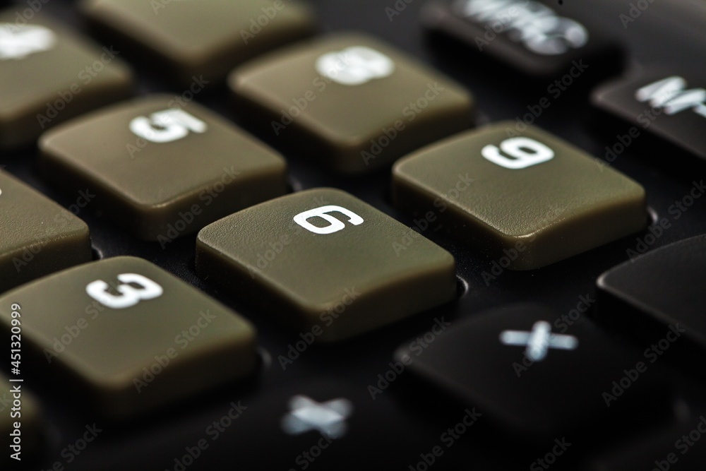 Closeup of a Calculator Keypad Closeup of a Calculator Keypad