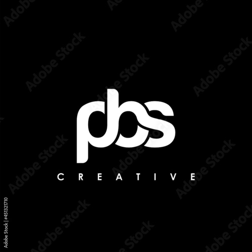 PBS Letter Initial Logo Design Template Vector Illustration photo
