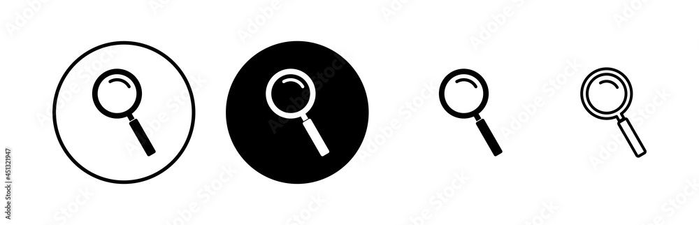 Search icons set. Glass vector icon. search magnifying glass icon. Find Search icons set. Glass vector icon. search magnifying glass icon. Find