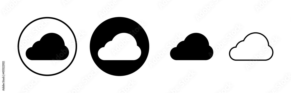 Cloud icons set vector. cloud computing icon Cloud icons set vector. cloud computing icon