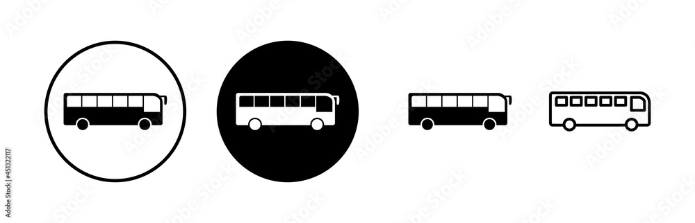 Bus Icons set. Bus vector icon. Public transport symbol. Bus Icons set. Bus vector icon. Public transport symbol.