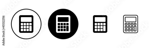 Calculator icons set. Calculator vector icon