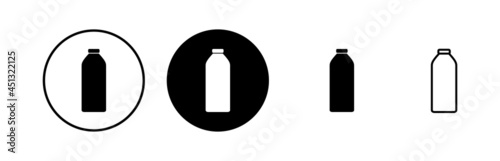 Bottle icons set. Bottle icon in trendy flat design