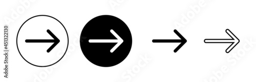 Arrow icons set. Arrow symbol. Arrow vector icon