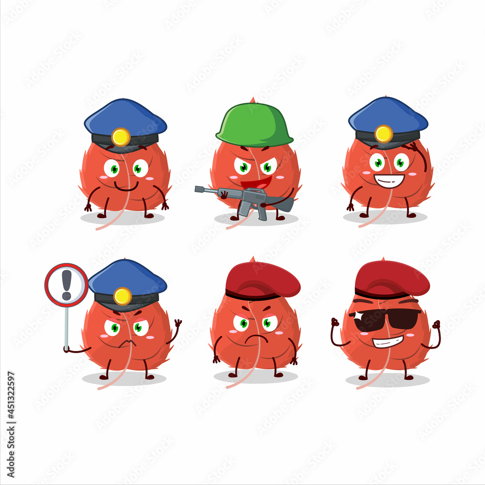 A dedicated Police officer of birch leaf mascot design style A dedicated Police officer of birch leaf mascot design style