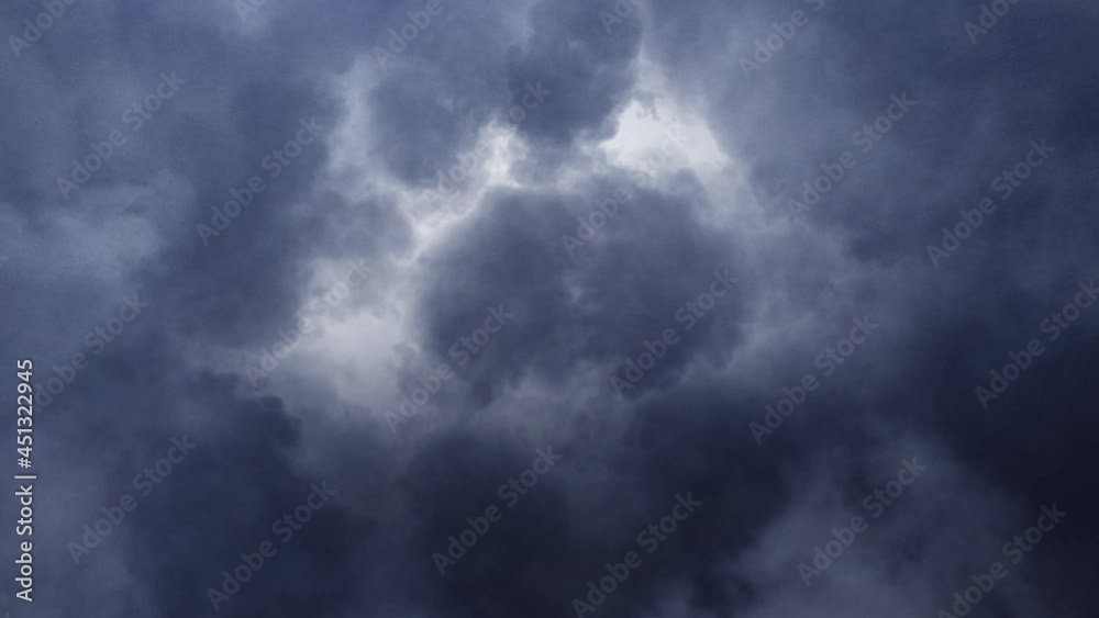 4k thunderstorm dark clouds moving closer. 4k thunderstorm dark clouds moving closer.
