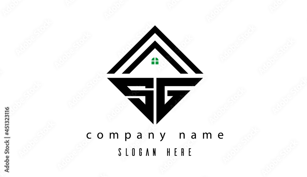 SG creative real estate latter logo SG creative real estate latter logo