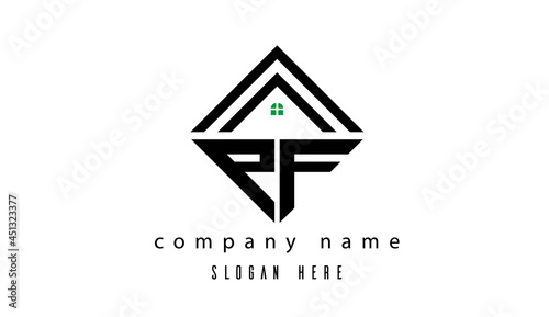 PF creative real estate latter logo