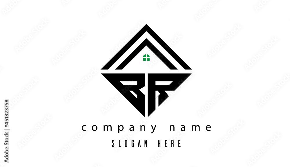BR creative real estate latter logo BR creative real estate latter logo