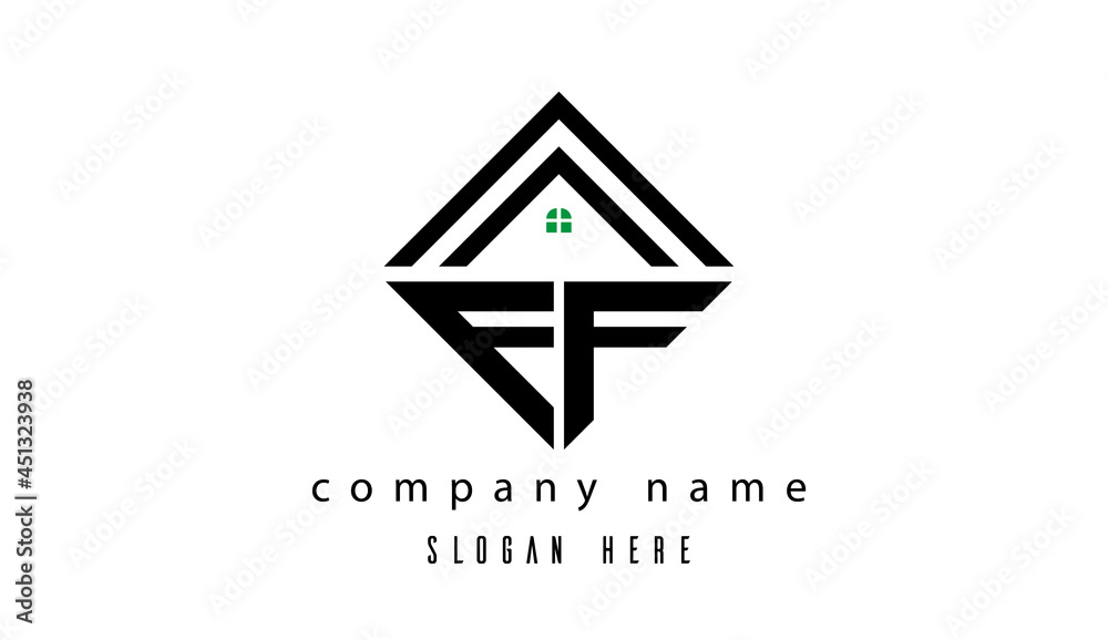 FF creative real estate latter logo FF creative real estate latter logo
