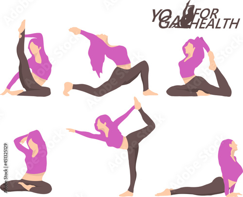 Yoga with 6 yoga poses "yoga for health"