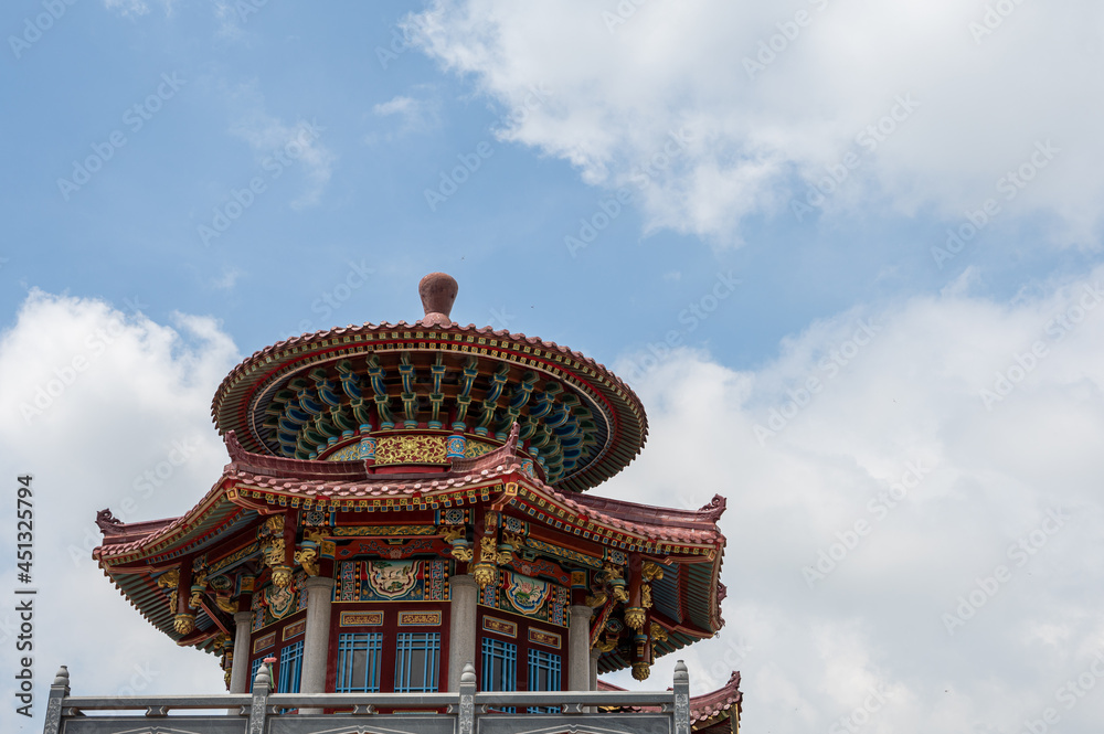 Chinese traditional architecture under the blue sky Chinese traditional architecture under the blue sky