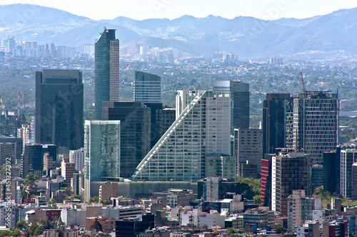 View of the buildings of the Paseo de la Reforma México City photo
