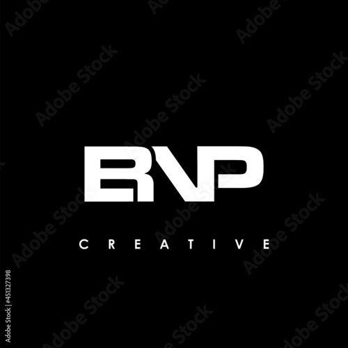 BNP Letter Initial Logo Design Template Vector Illustration