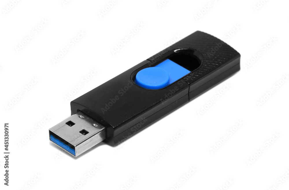USB Data pen drive isolated white background USB Data pen drive isolated white background