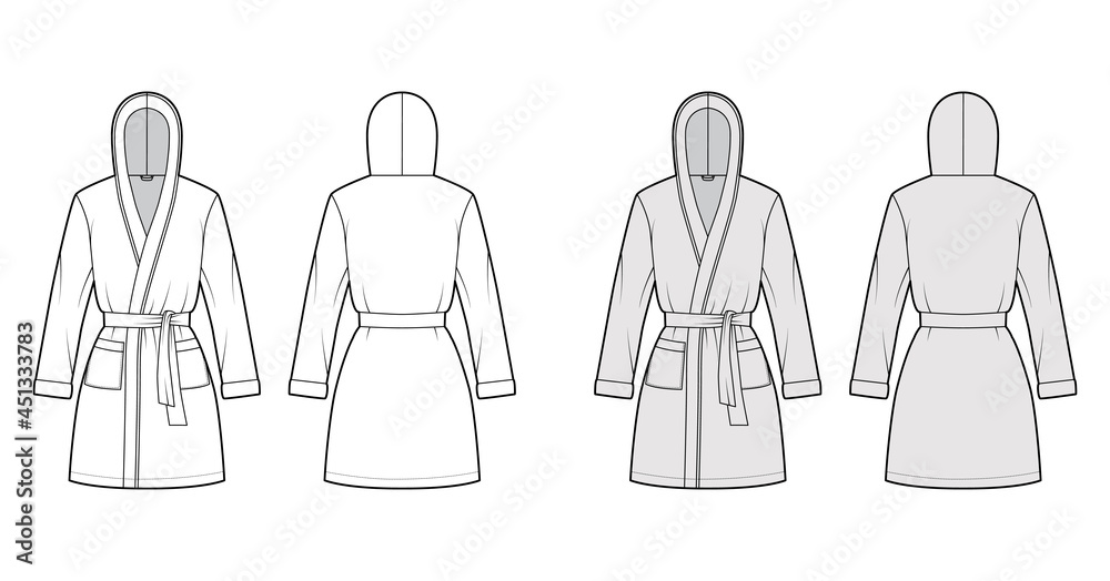 hooded-bathrobe-dressing-gown-technical-fashion-illustration-with-wrap