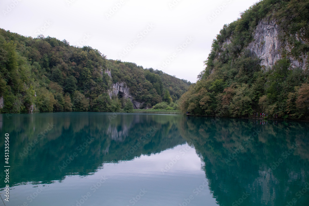 lake and mountains