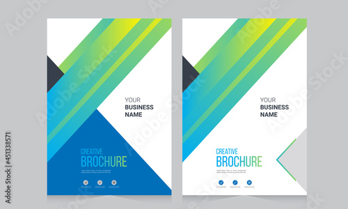Abstract brochure template, cover design annual report, magazine