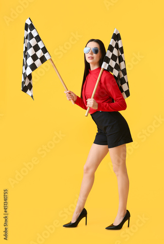 Beautiful young woman with ...