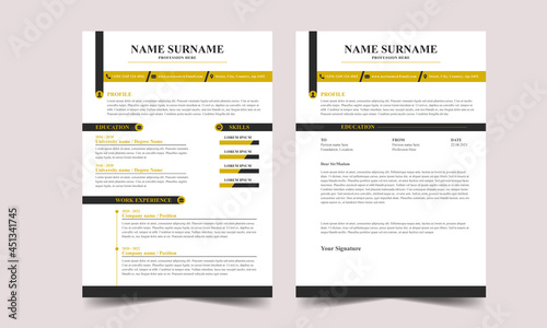 minimalist resume tamplate.