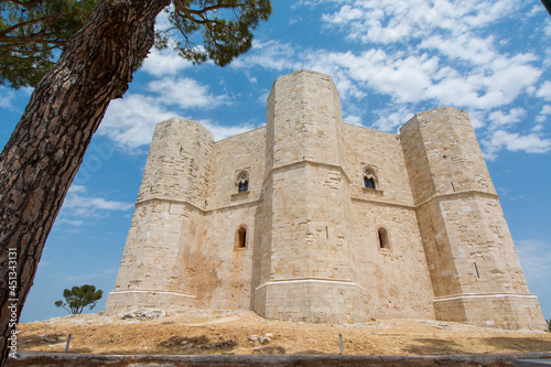 Octagonal castle Castel del Monte - UNESCO World Heritage site, Puglia, Italy