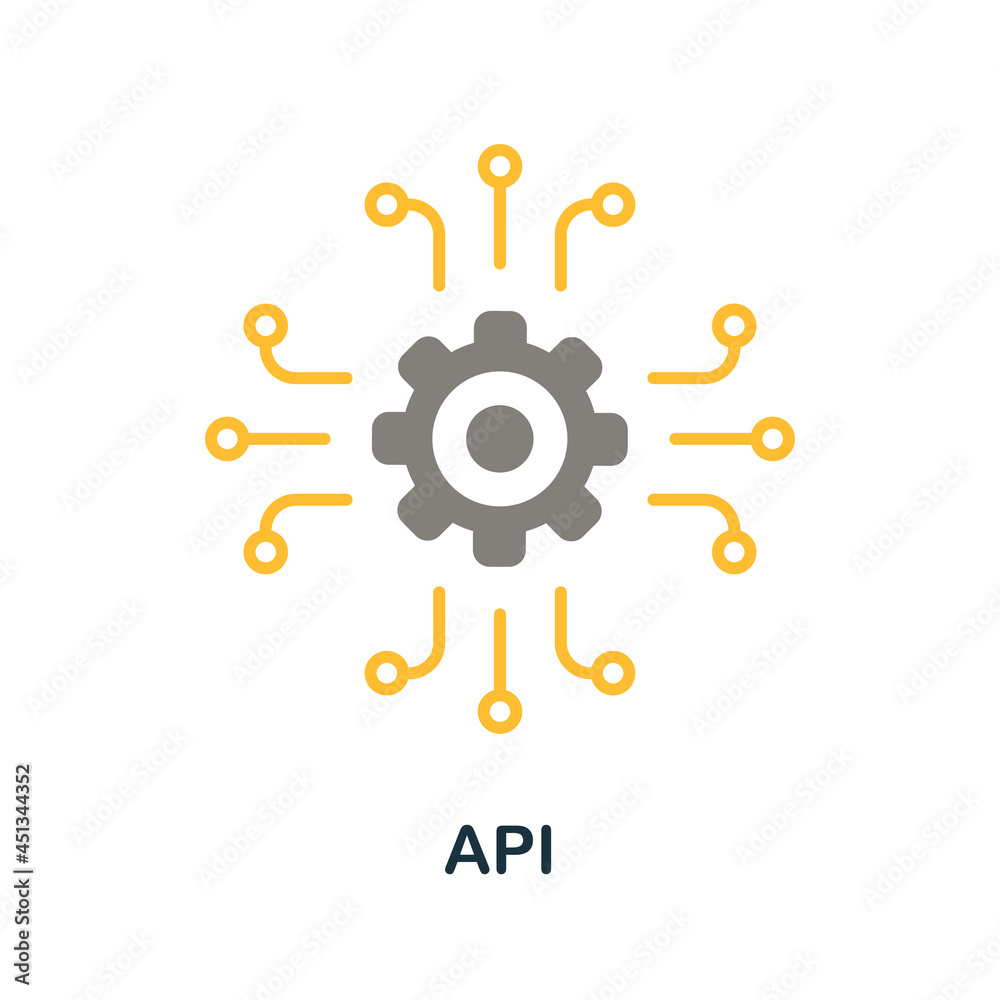 Api icon. Flat sign element from data analytics collection. Creative Api icon for web design, templates, infographics and more Api icon. Flat sign element from data analytics collection. Creative Api icon for web design, templates, infographics and more