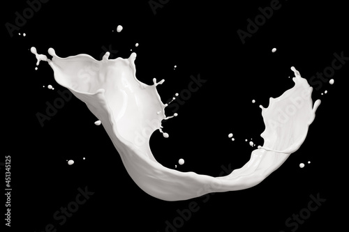 Fototapeta splashing milk