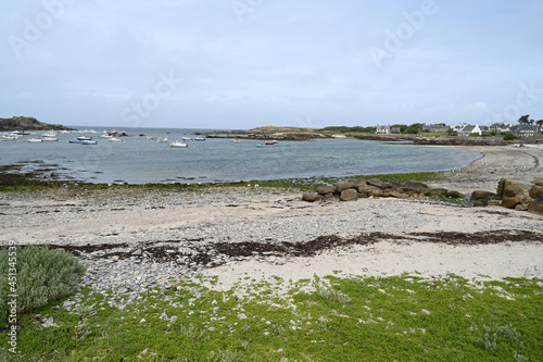 Plage Melon à marée basse à Porspoder en Bretagne photo