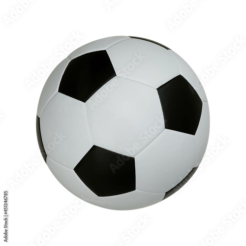 Soccer ball isolated on white background with clipping paths