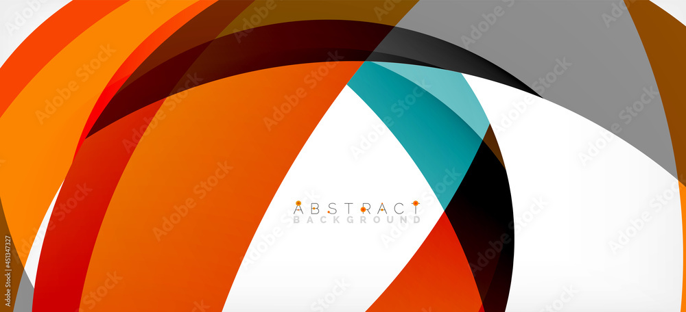 Color circle shapes, minimal geometric background. Trendy dynamic composition. Vector Illustration For Wallpaper, Banner, Background, Landing Page Color circle shapes, minimal geometric background. Trendy dynamic composition. Vector Illustration For Wallpaper, Banner, Background, Landing Page