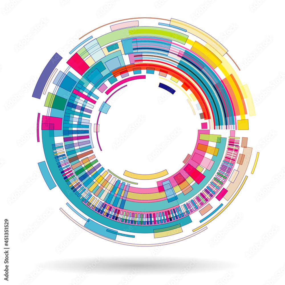 Fototapeta premium abstract background with circles