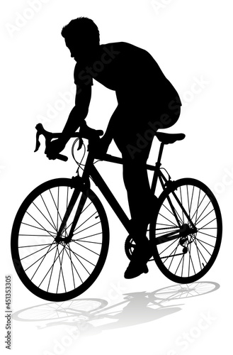 Bike Cyclist Riding Bicycle Silhouette