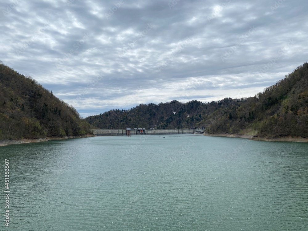 Fototapeta premium lake and mountains