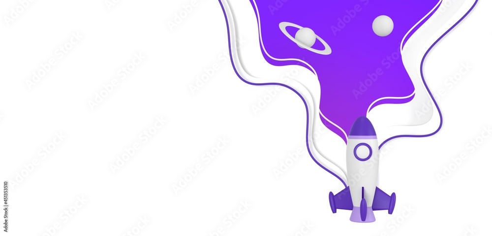 Rocket flight with cloud and stars.
Space graphics concept. trendy 3D illustration, 3D rendering. Rocket flight with cloud and stars.
Space graphics concept. trendy 3D illustration, 3D rendering.