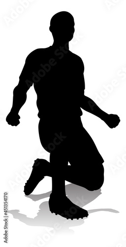 Soccer Football Player Silhouette
